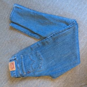 Levi high rise skinny jeans